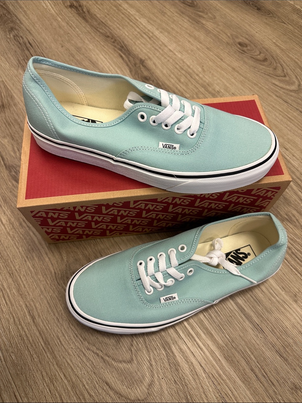 Vans Seafoam Canvas Low-Top Sneakers
